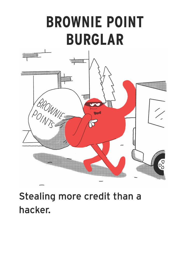 Brownie Point Burglar Card